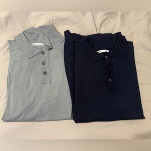 Zara Viscose Blend Knit Polo Shirt Bundle (Worn Once)